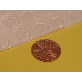Low Profile Clear Rubber Feet Bumpers (Pack of 100)