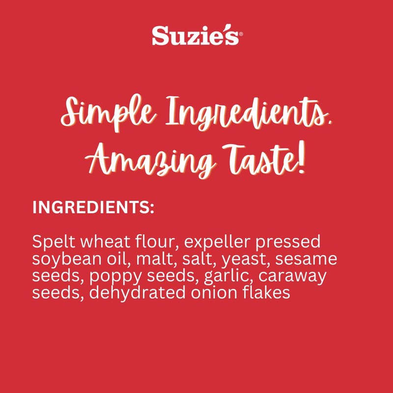 Suzie's, Spelt Multi-seed Flatbreads (Pack of 12) | Low-Fat Bread