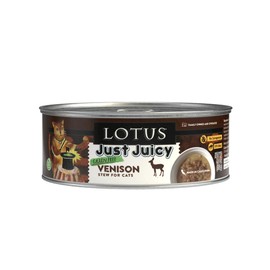 Lotus, Just Juicy Venison Stew Grain-Free Wet Cat Food, 5.3oz, (case of 24)