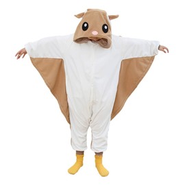 Livelycos Kids Animal Pajamas Onesie Cosplay Costume 5T, Flying Squirrel