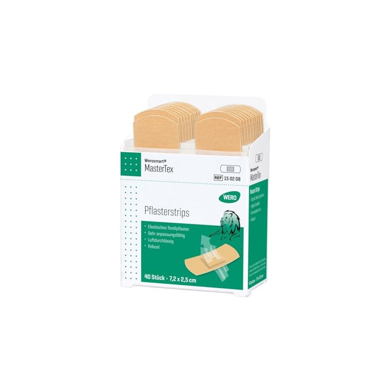 Werosmart MasterTex Plaster Strips 7.2 x 2.5 cm, 1 Insert