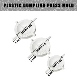 ZEACCT 3-Piece Wonton Dumpling Machine Set, Set of Dumpling Making Artifact Dumpling Machine Dumpling Mold Tool Wonton Wrapper Mold Family Party Picnic Christmas Thanksgiving New Year's Day