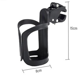 YFFSFDC Bicycle Bottle Cage, Drink Holder, Cup Holder, 360 Degree Rotation, Angle Adjustment, Ultra Lightweight, Stretchable, Easy Installation, Wheelchair, Stroller, Motorcycle, Road Bike, Cross Bike