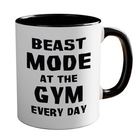 Flairy Land Fitness Two Tone Black Edition - Gym Every Day - Gym Weighlifting Vegetarian Bodycuilder Workout Cardio Coach Trainer