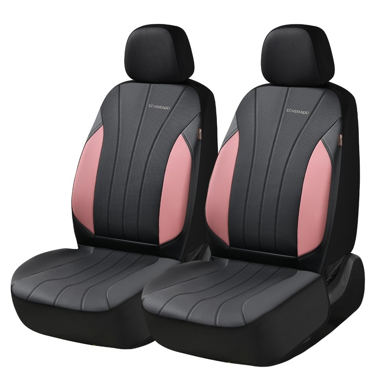 Coverado Car Seat Covers, Luxury Front Seat Covers, Leather Car