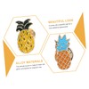Garneck 5pcs Pineapple Enamel Pin Badges Set - Vibrant Fruit