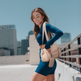 ROULENS Small Gym Bag for Women 2 Set Mini Gym Duffle Bag with Wet Compartment and Coin Wallet, Gym Tote Bag for Workout/Sport/Travel