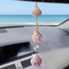 Sea Shells Car Decor,Cute Coastal Hanging Car Charm for Rear