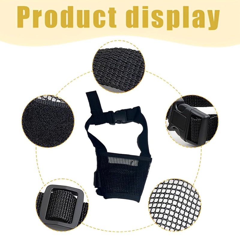 AOEVUIR 1 x Muzzle for Dogs with Short Snout Muzzle