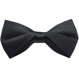 Bowties.jp bd647 Black Deformable Plump Bow Tie Bowtie Simple Installation Type, Black