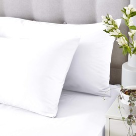 Silentnight Cotton Rich Pillowcase, White, Pack of 2, 74 x 48 cm