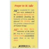 "Prayer To Saint Luke" /Animated by Heavenly.../ -{Holy Card/Laminated