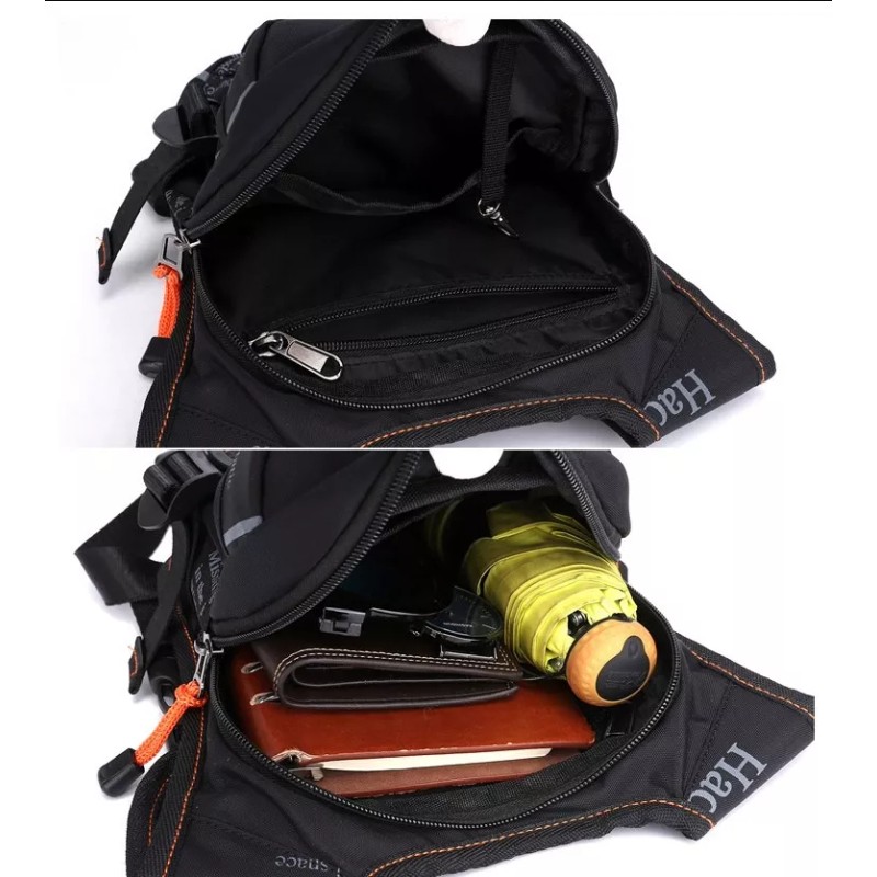 Pokachila Mochila Piernera Riñonera Pechera Hombre Nailon Impermeable