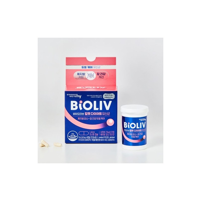 Korea Yakult BioLIVE KillFat Diet Probiotics (140mg x 60 Capsules)