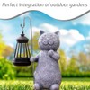 Cat Solar Lamp, Garden Figures,Kitty Solar Lights,Cat Figurine Model,Solar Lantern,for