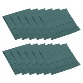 PATIKIL 8x8cm Jewelry Pouches with Band, 16 Pack Microfiber Portable Soft Storage Bags Packaging for Necklace Bracelet Earring Watch Rings Brooch, Dark Blue