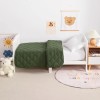 NTBAY Toddler Comforter Lightweight Warm Baby Crib Blanket Olive Green
