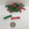 Old Fashion Chocolate Straws Red and Green 1 pound chocolate