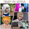 S-noilite Women Mens Male Short Dark Pink Wig Anime Cosplay