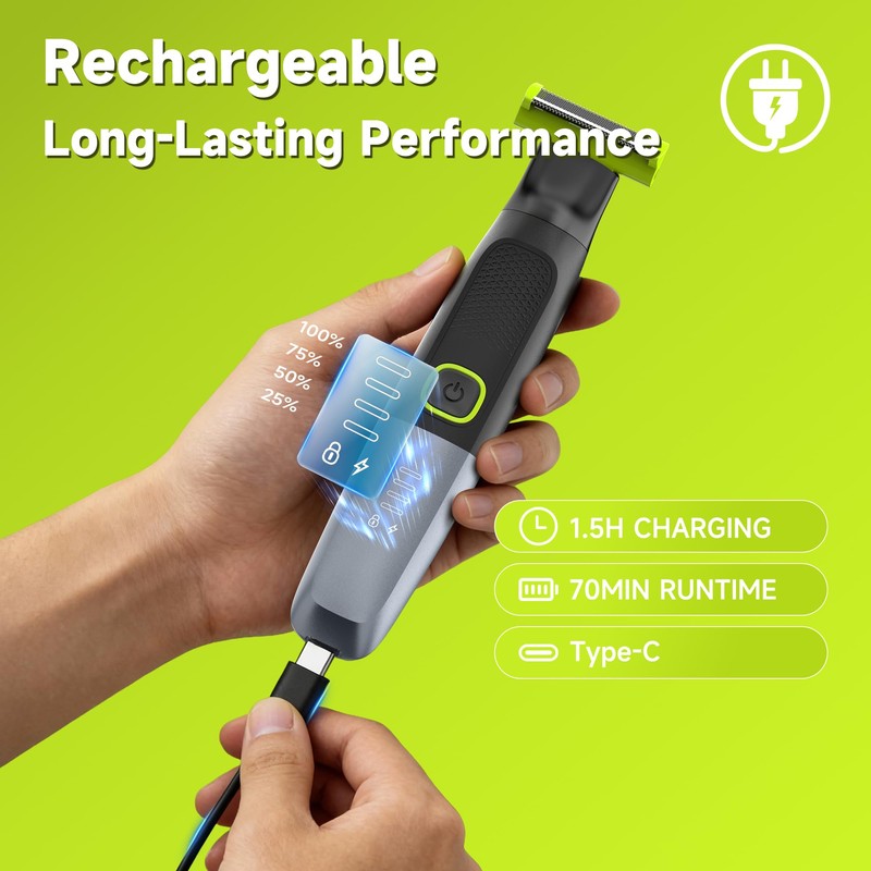 Body Hair Trimmer for Men Pubic Hair Trimmer