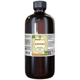 Hawthorn (Crataegus Laevigata) Tincture, Organic Dried Leaves and Flowers Liquid Extract (Brand Name: HerbalTerra, Proudly Made in USA) 32 fl.oz (0.95 l)