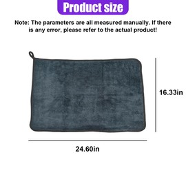 Tuxihapp Car Drying Towel, 24" x 16" Dual Sided Large Microfiber Cleaning Cloth, Twisted-Loop Design High Absorbent Auto Wash Detailing Towel, No-Scratch & Streak Car Cleaning Supplies for Home (2PCS)