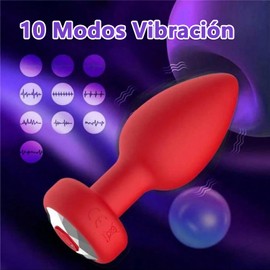 Vibrador Anal Inalambrico con Control Remot,Plug Anal de Silicona con 10 Modos,Plug Analaes para Mujer y Hombre,Recargable Juguete Sexual,Dilatador Vibracion,Punto G Vibrador,Masajeador de Próstata,Sex Toys