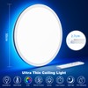 OUILA LED Ceiling Light Dimmable with Remote Control 3000K-6500K &