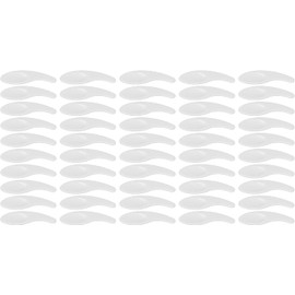 Cuchara para Mascarilla Facial, 50 Piezas Espátula para Crema Facial Forma Curva Lavable Reutilizable Cuchara Cosmética para Pegamento de Uñas Cucharas de Maquillaje Espátula Cosmé