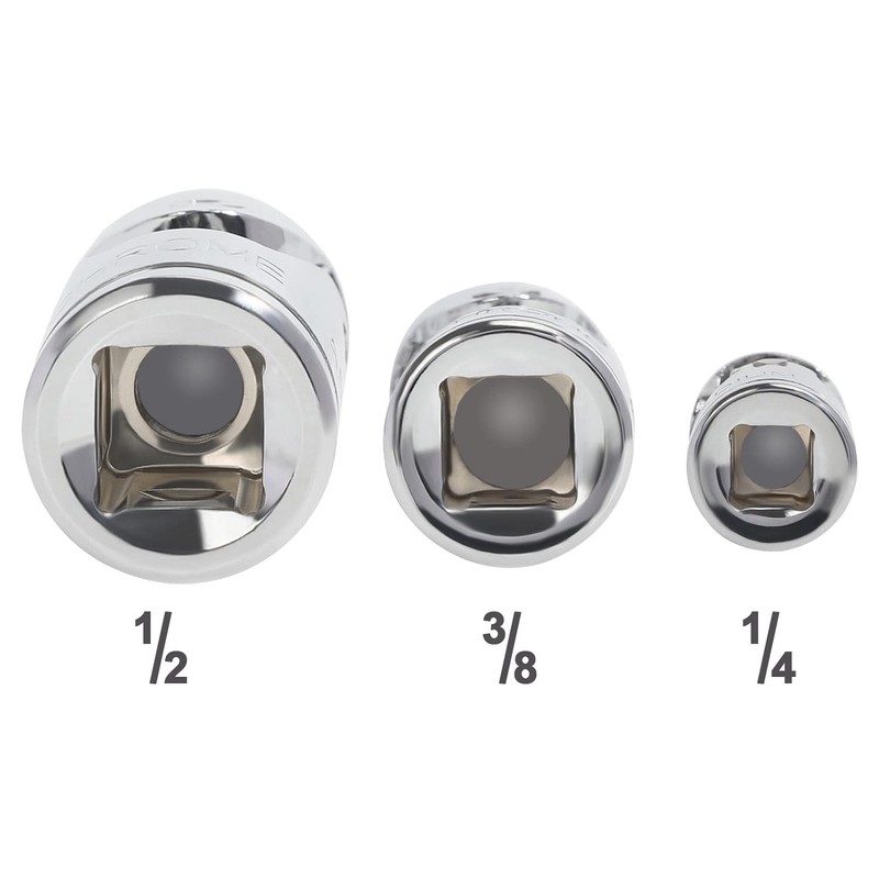 VASTOOLS Universal Joint Socket Adapter 3pcs, 1/4, 3/8 & 1/2