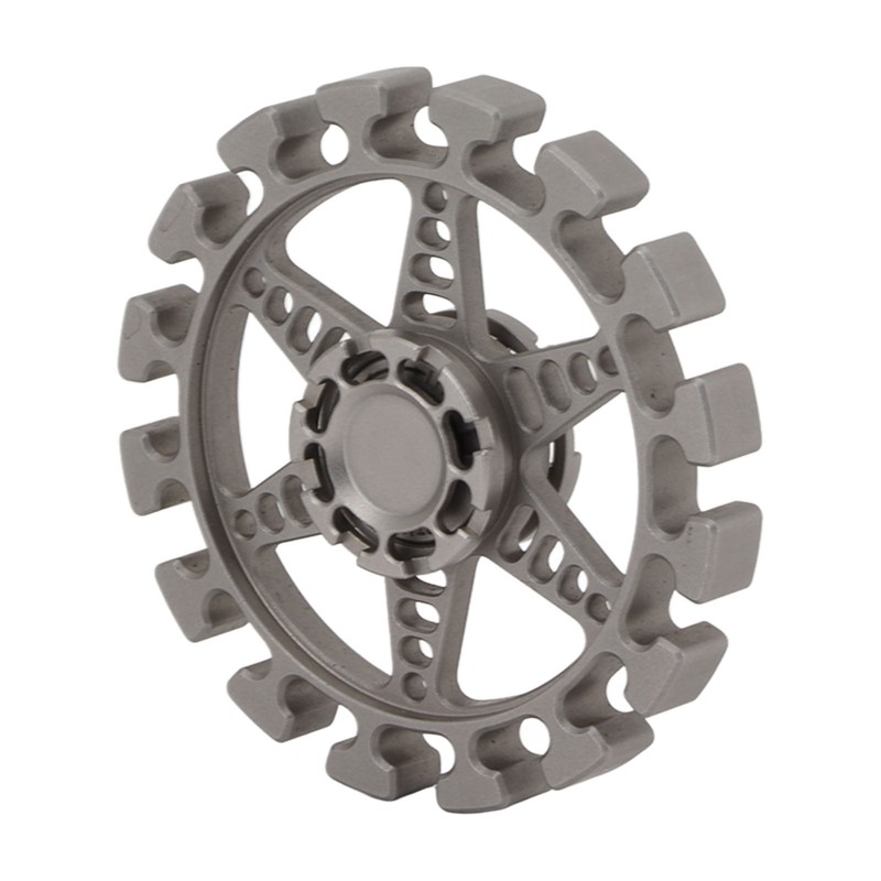 Metal Fingertip Gyroscope Round Shaped Reduce Anxiety Rotating Decompression Toy