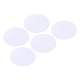 PATIKIL 5pcs NFC Sticker NFC216 Tag Sticker 888 Byte Memory Full Programmable Blank Round 25mm Diameter NFC Tags for Phone NFC Enabled Devices White