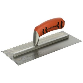 Kraft Tool ST414PF 1/4" x 3/16" Sawtooth V-notch Trowel w/ProForm Handle, Multi