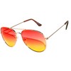 OWL Classic Aviator Style Sunglasses Metal Frame UV 400 Unisex