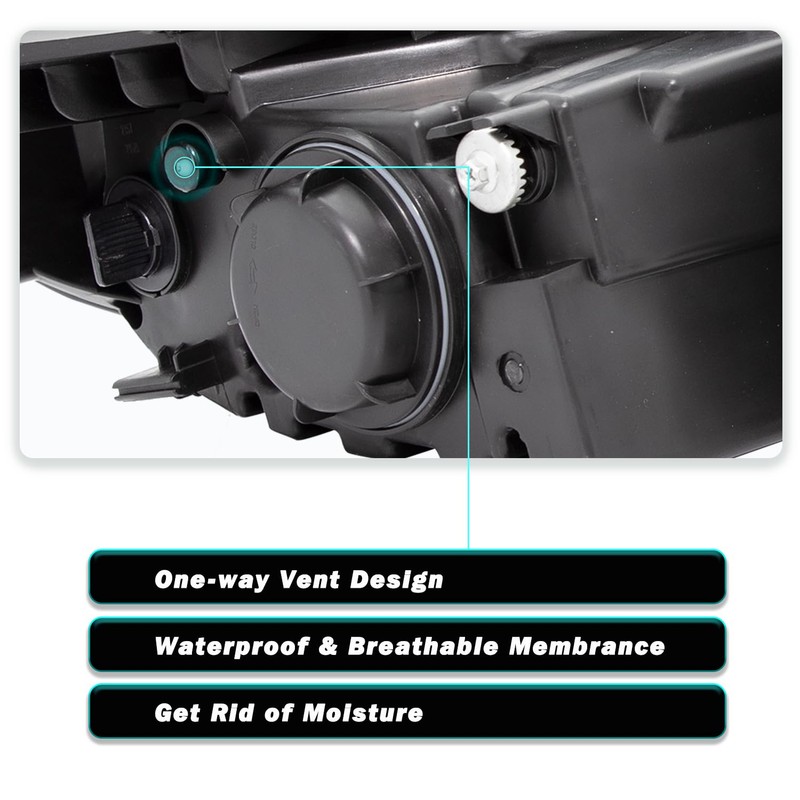 TUSDAR Halogen Headlight Assembly Set Compatible With 2011 2012 2013