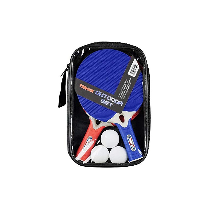 Tibhar Table Tennis Outdoor Set - 2 Bats and 3