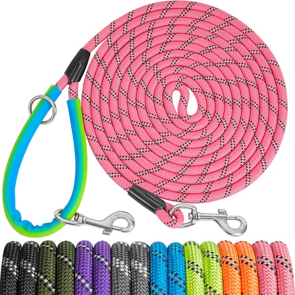 XiaZ 15FT 30FT 50FT Training Leash for Dogs, Nylon Rope