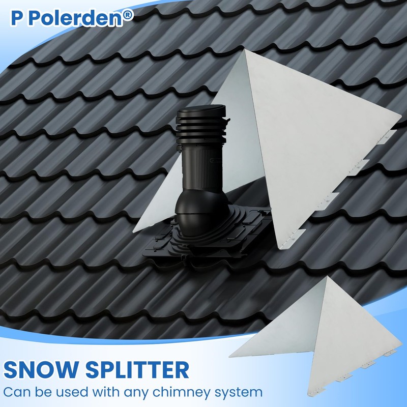 Snow Splitter for Metal Roof(2 piece Set), Snow Diverter for