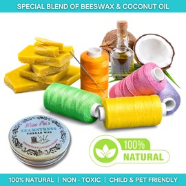 Miss Abi’s Beeswax Thread Conditioner - Thread Wax, Beeswax for Sewing & Embroidery Thread, Thread Magic Conditioner, Waxed Thread for Cross Stitch & Sewing, Beeswax Thread Wax