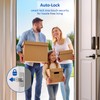Amzloc Smart Door Lock,Fingerprint Keyless Entry Door Lock,Bluetooth App Control,Touchscreen