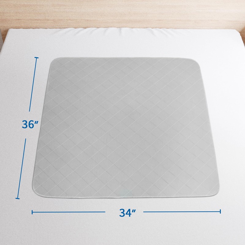 Bed Pads Washable Waterproof 2 Pack for Incontinence, Large 34