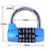 Gym Locker Lock,5 Letter Word Lock,5 Digit Combination Lock,Safety Padlock