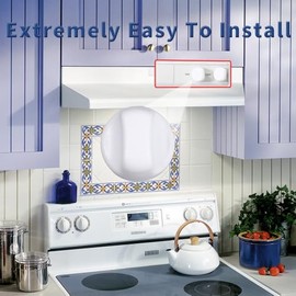 Reyhoar Upgraded 2Pcs S600349 Range Hood Knob, S99360233 Vent Hood Fan Control Knob Replacement Part fit for Broan Nutone, White