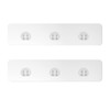 EAGMAK 2 Pack Transparent Shower Caddy Adhesive for Replacement, No