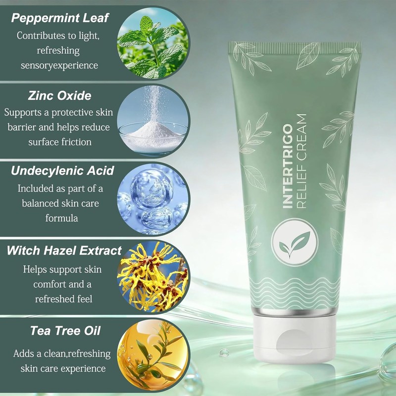 2Pcs Intertrigo Cream, Professional Intertrigo Relief Cream, Skin Fold Care