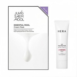 [HERA] UV Protector Tone Up Peach SPF50+/PA++++ 40ml + 1 Mask Pack (48038828) / [헤라] UV프로텍터 톤업 피치 SPF50+/PA++++ 40ml + 마스크 팩 1매 (48038828)