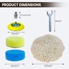 Noyfemr 6 Pcs Buffing Polishing Kit for Milwaukee M12 Polisher/Sander,Includes