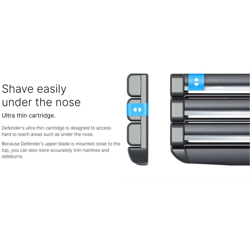 Defender Yellow and Black Handle Defender Razor with 8pk Regular