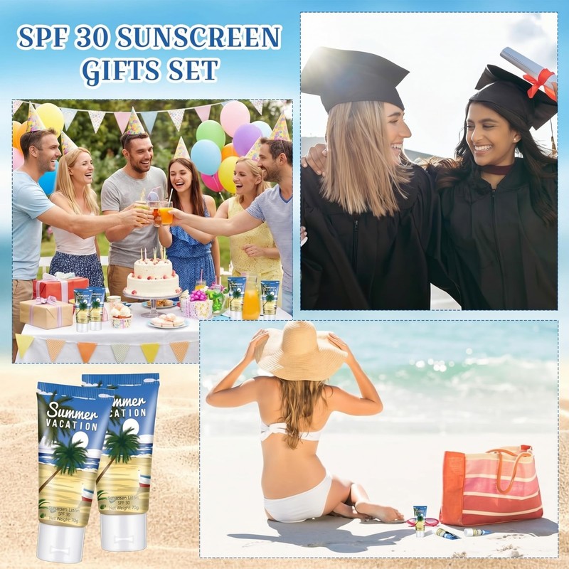 72 Pcs Travel Size Mini Sunscreen Bulk,Summer Vacation