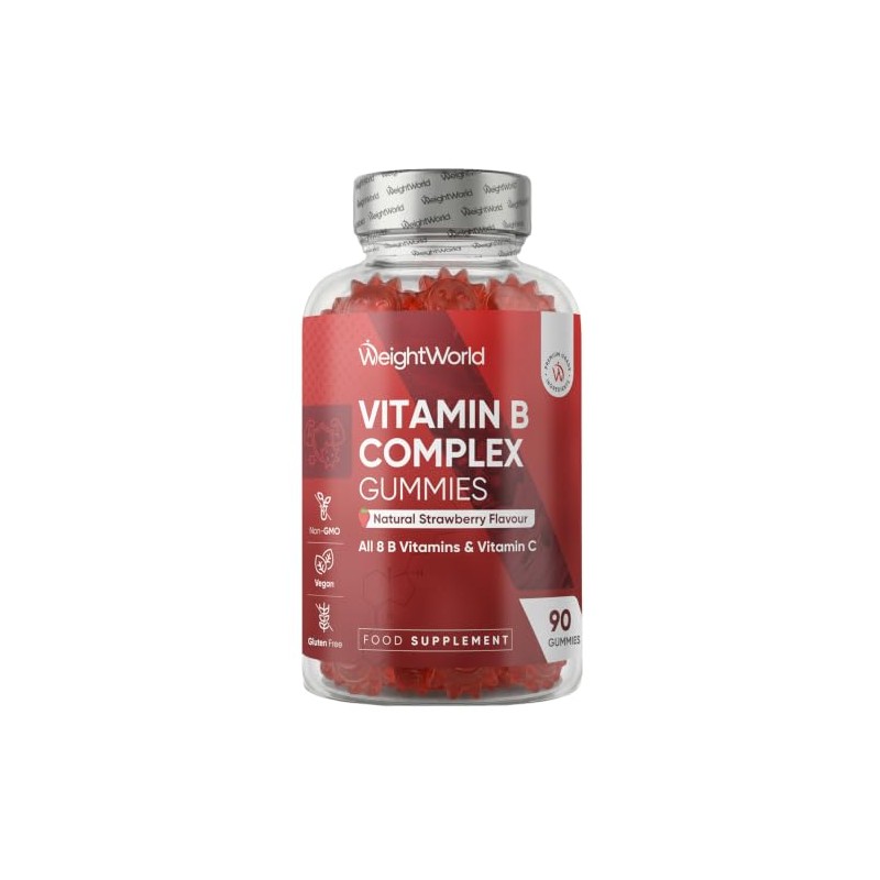 Vitamin B Complex - 90 Gummies - All 8 B